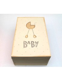 East of India Baby Wooden Keepsake Box